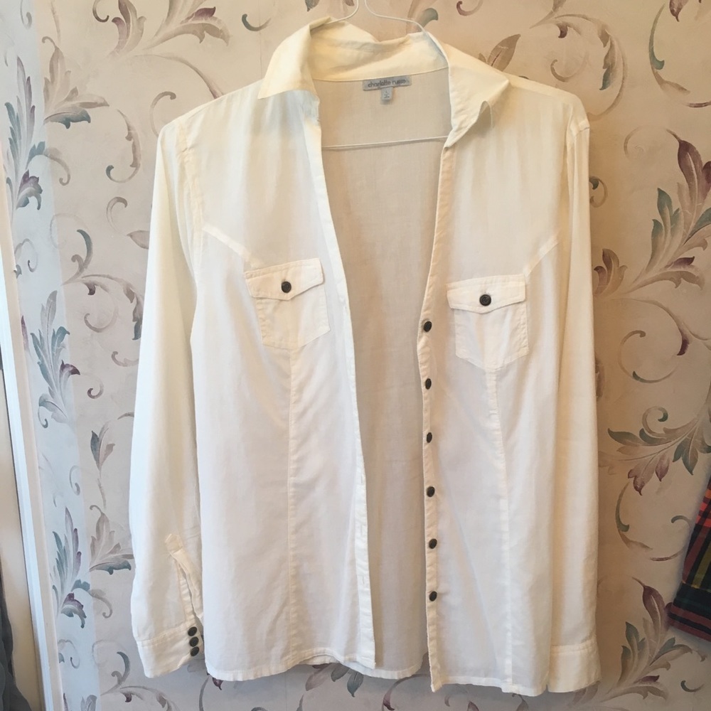 Charlotte Russe button down blouse